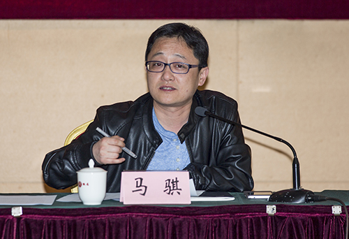 陕西省电教馆副馆长马骐主持会议